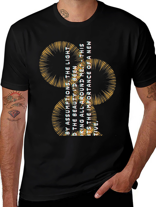 Abstract Graphic Black Tee