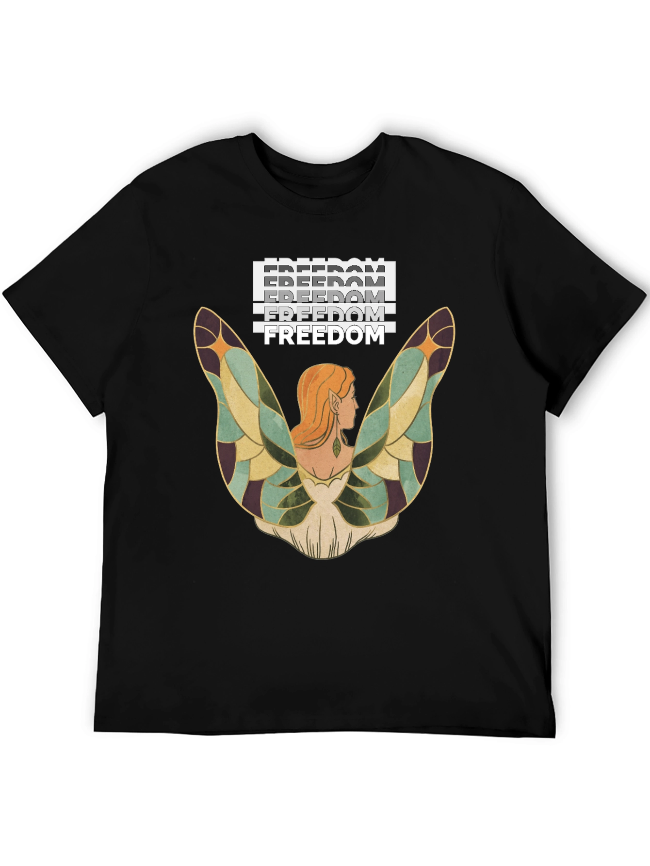 Freedom Fairy Graphic Tee - Black T-Shirt