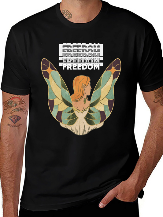 Freedom Fairy Graphic Tee - Black T-Shirt