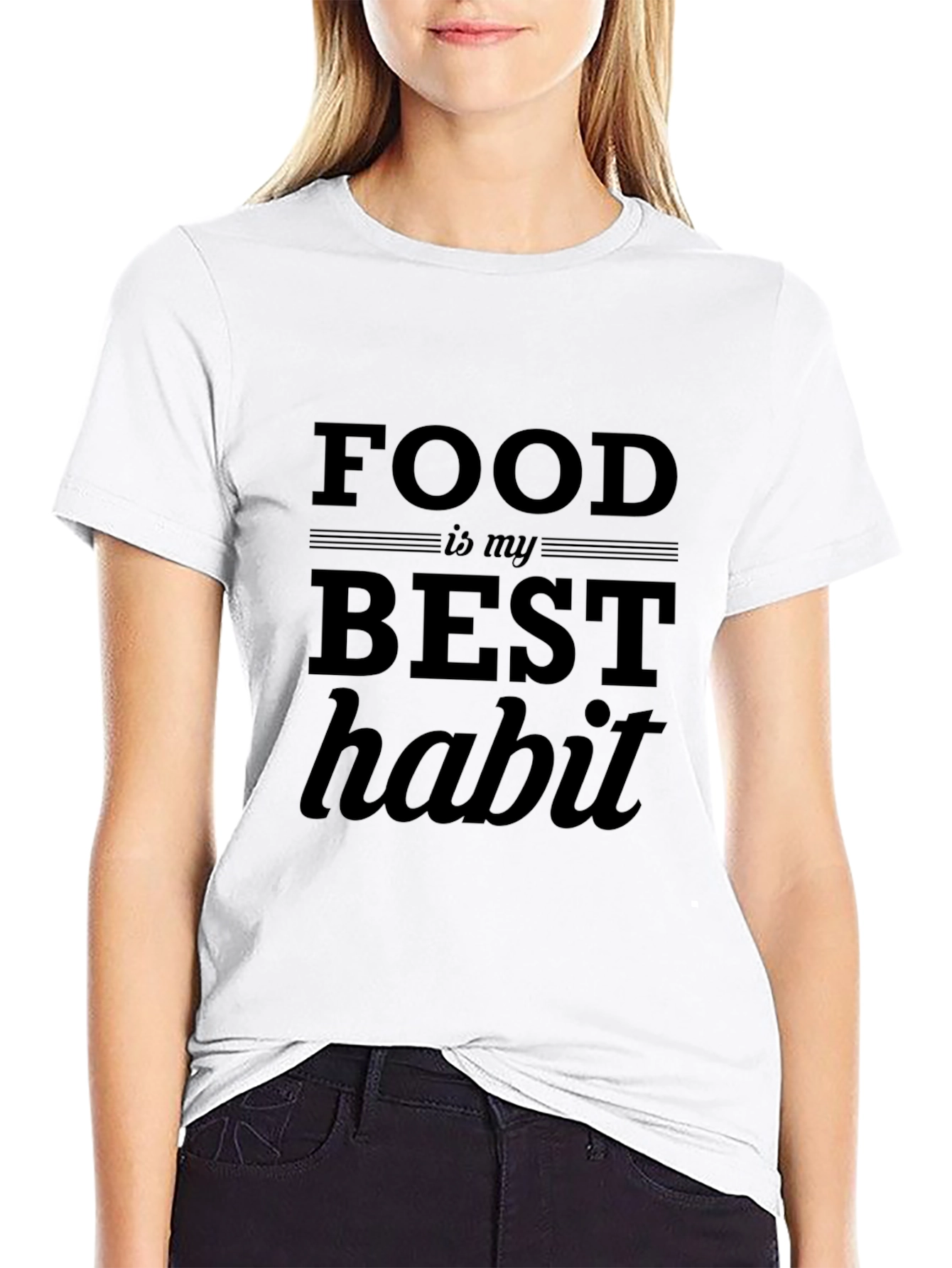 Food is My Best Habit Graphic T-Shirt