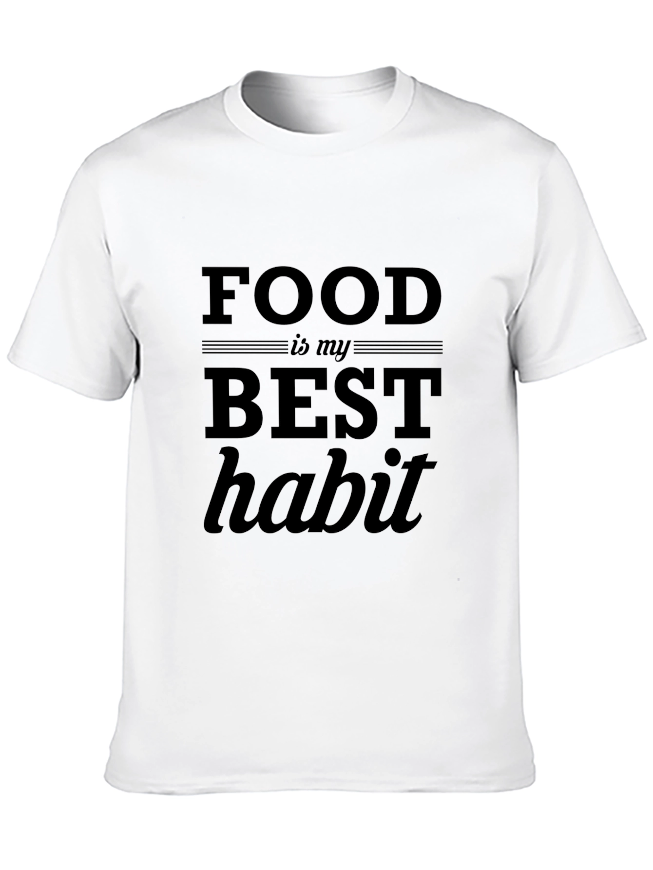 Food is My Best Habit Graphic T-Shirt