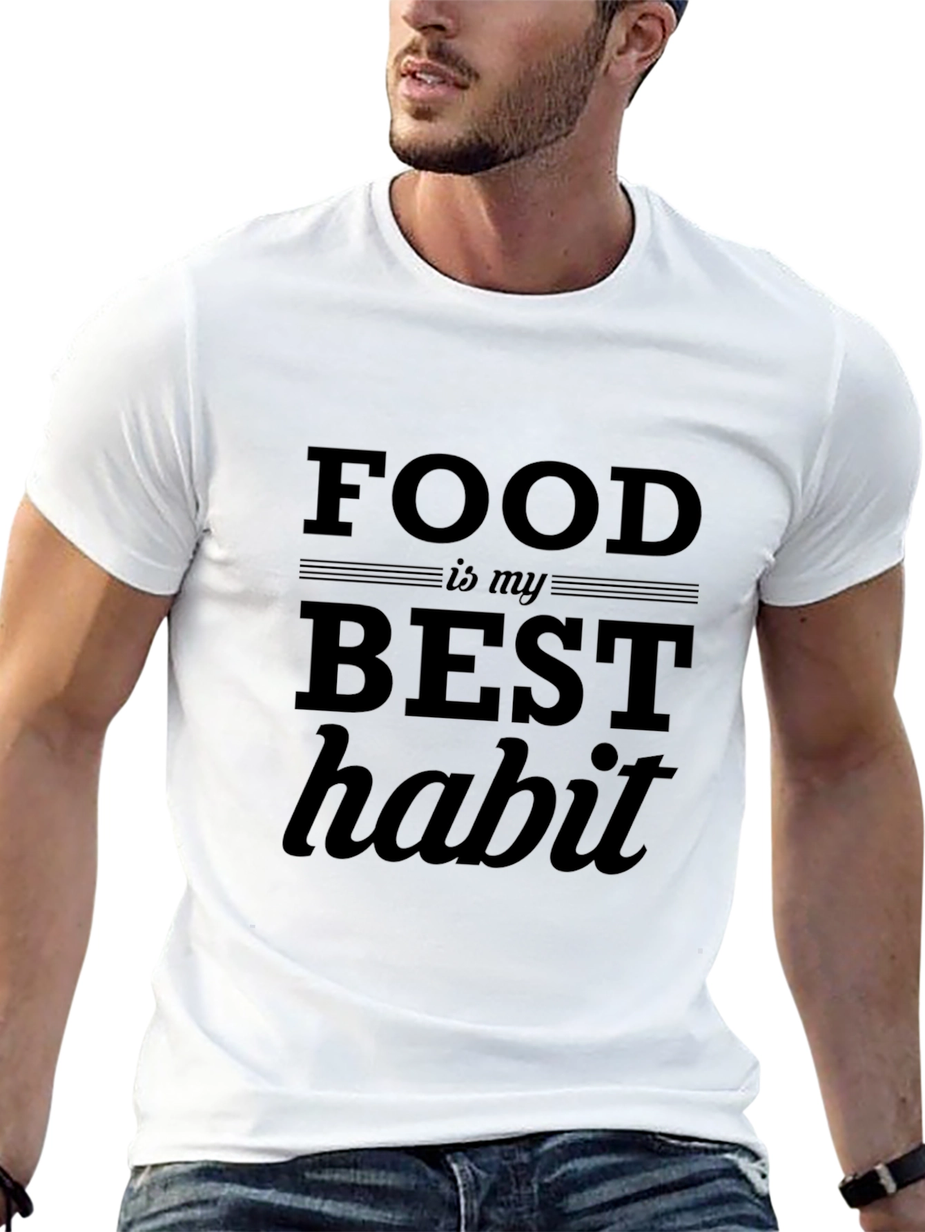 Food is My Best Habit Graphic T-Shirt
