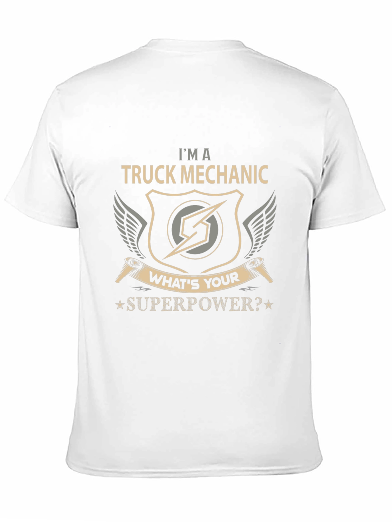 Truck Mechanic Superpower Graphic T-Shirt