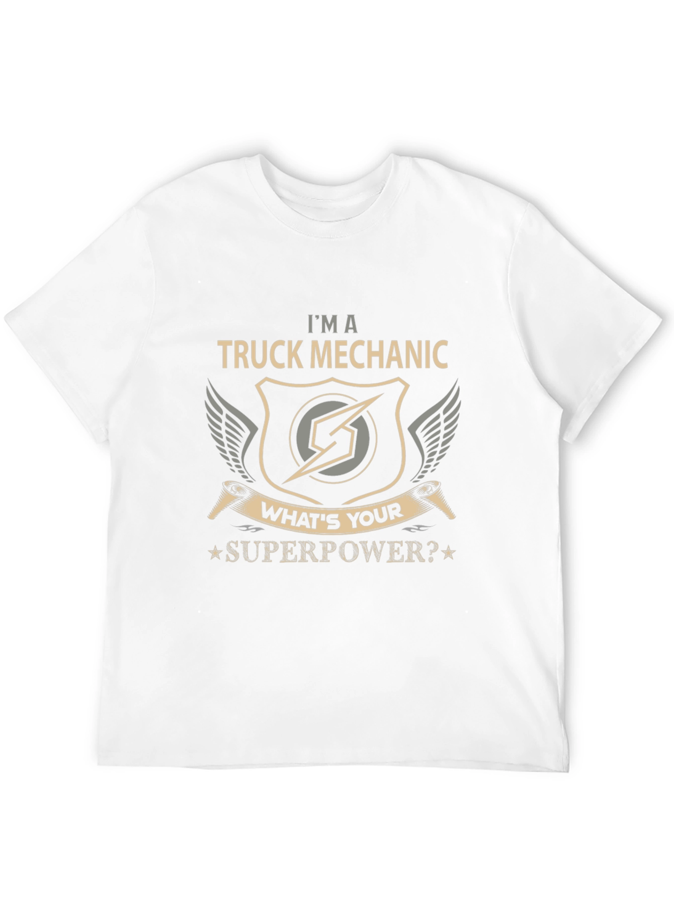 Truck Mechanic Superpower Graphic T-Shirt