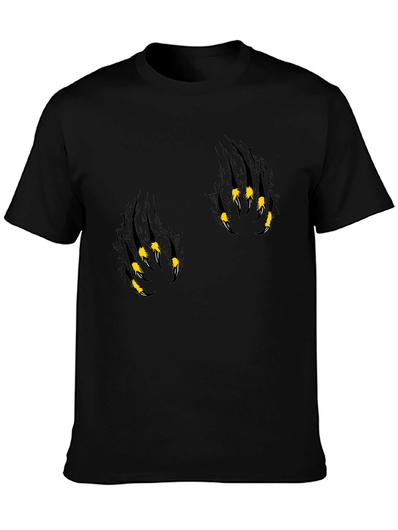 Mens Black Claw Graphic Tee