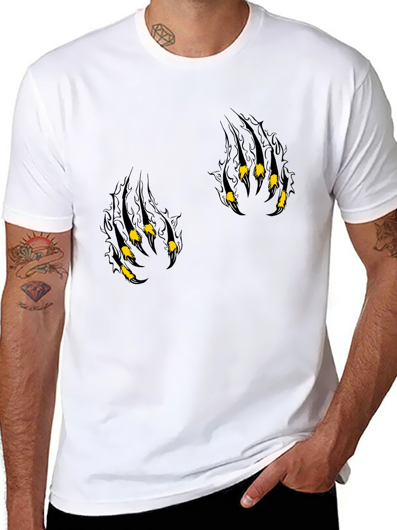 Mens Black Claw Graphic Tee