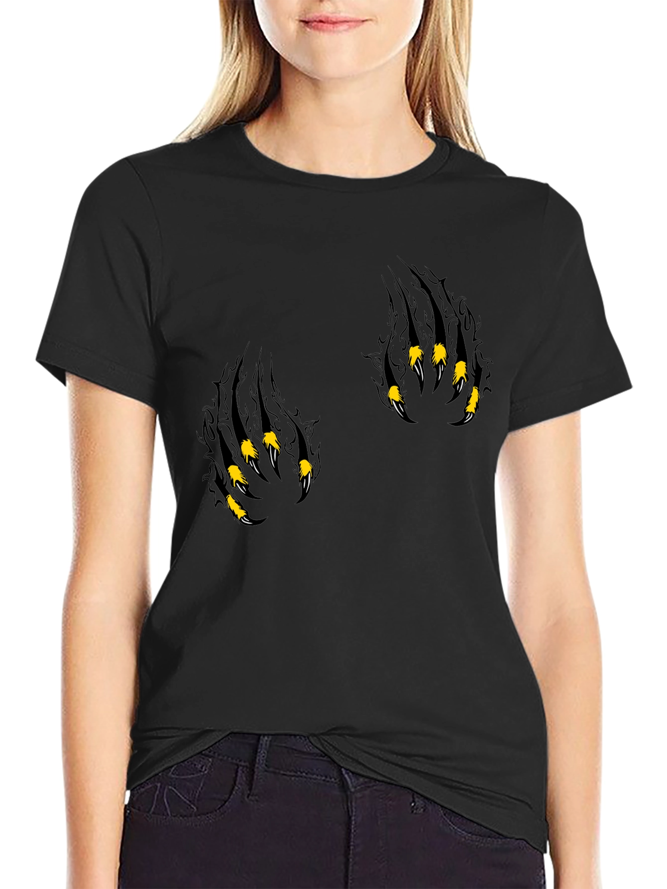 Mens Black Claw Graphic Tee