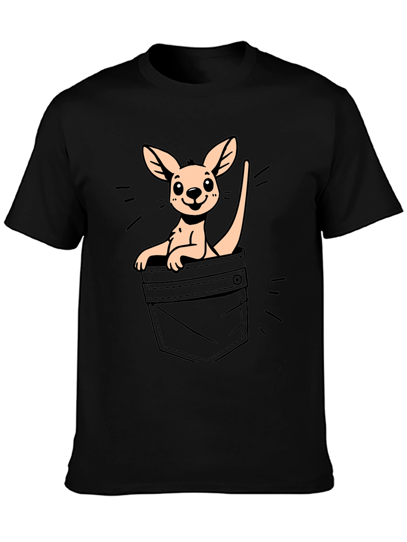 Kangaroo in Pocket Graphic Tee