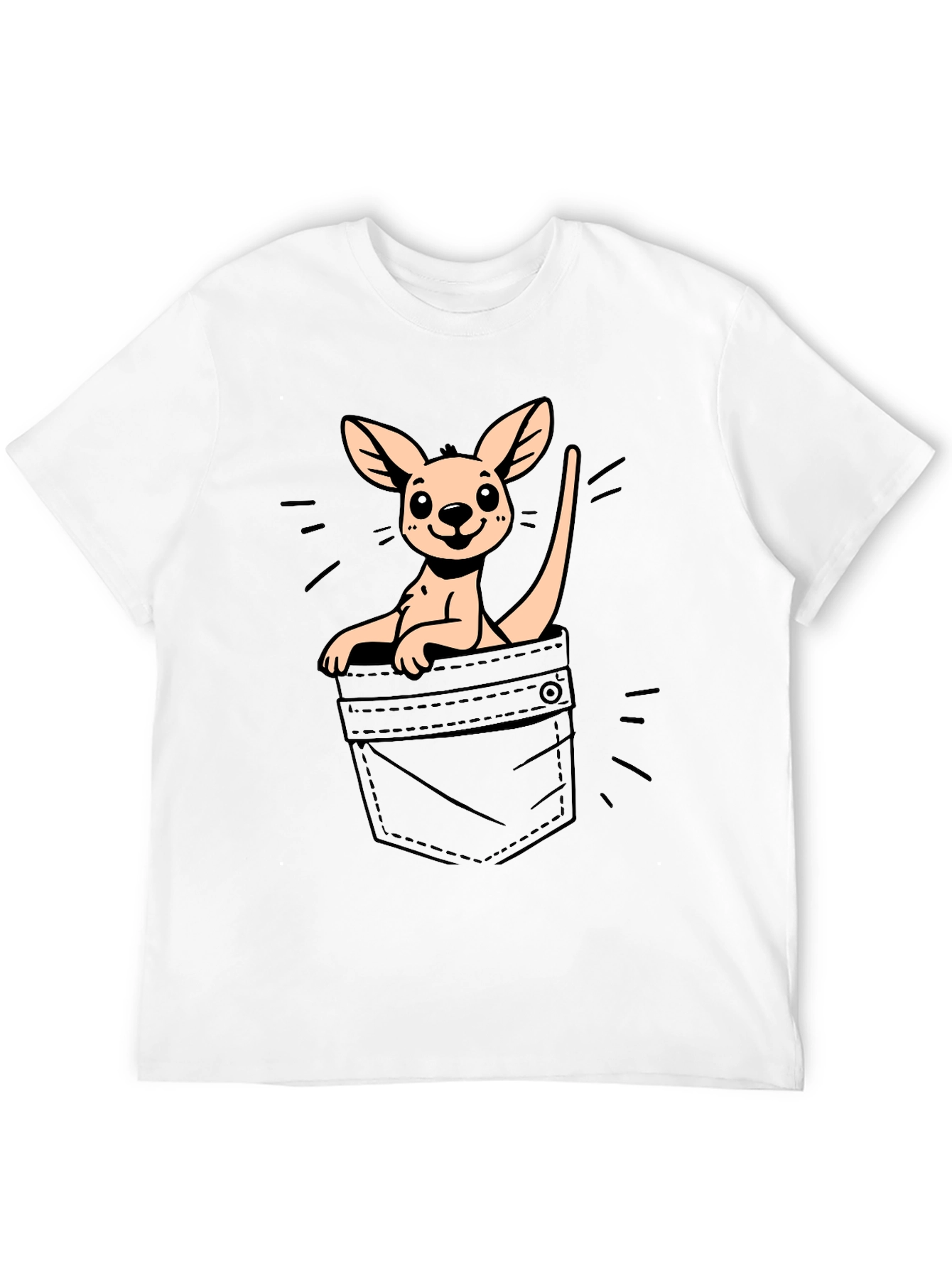 Kangaroo in Pocket Graphic Tee