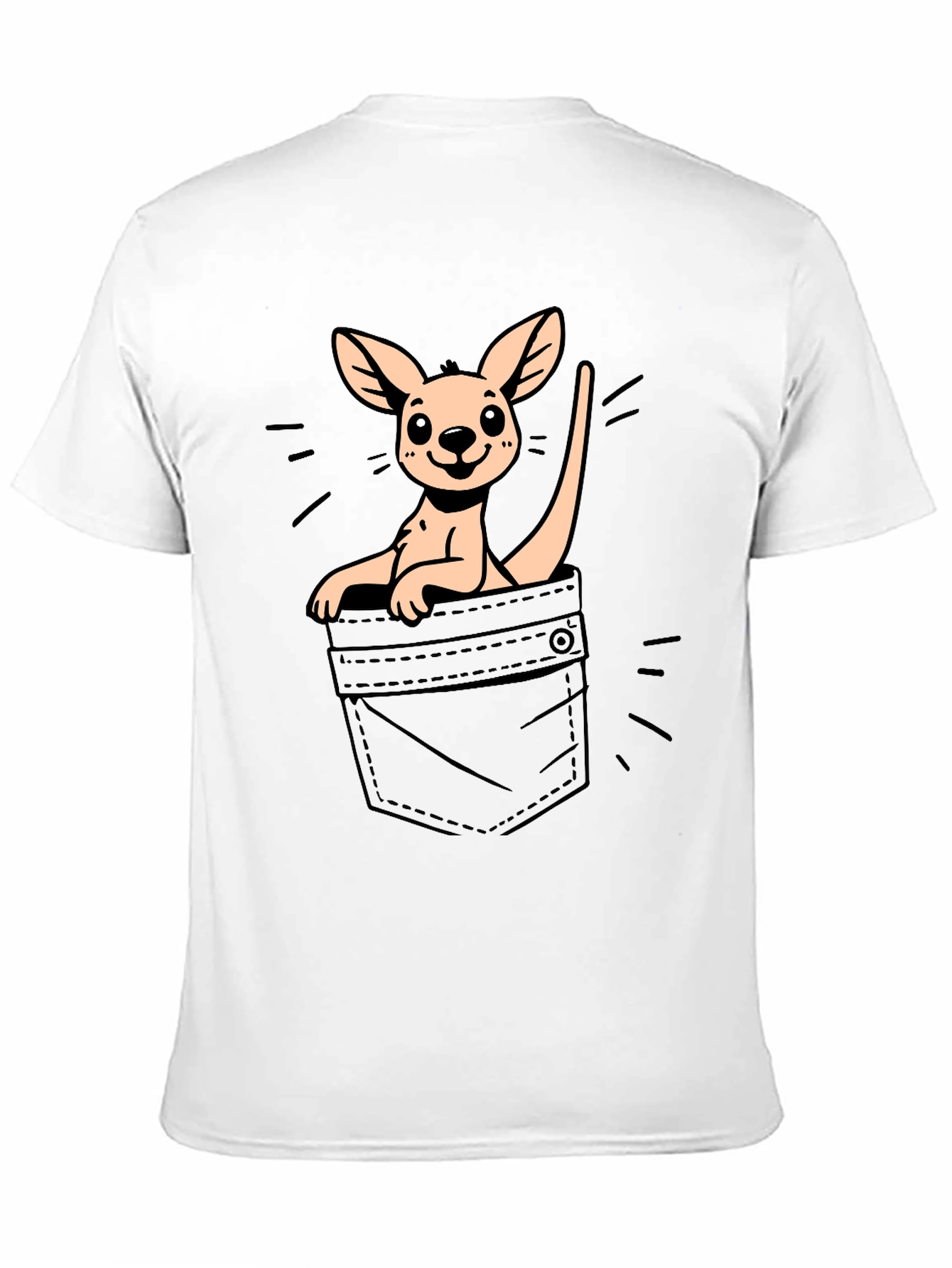 Kangaroo in Pocket Graphic Tee