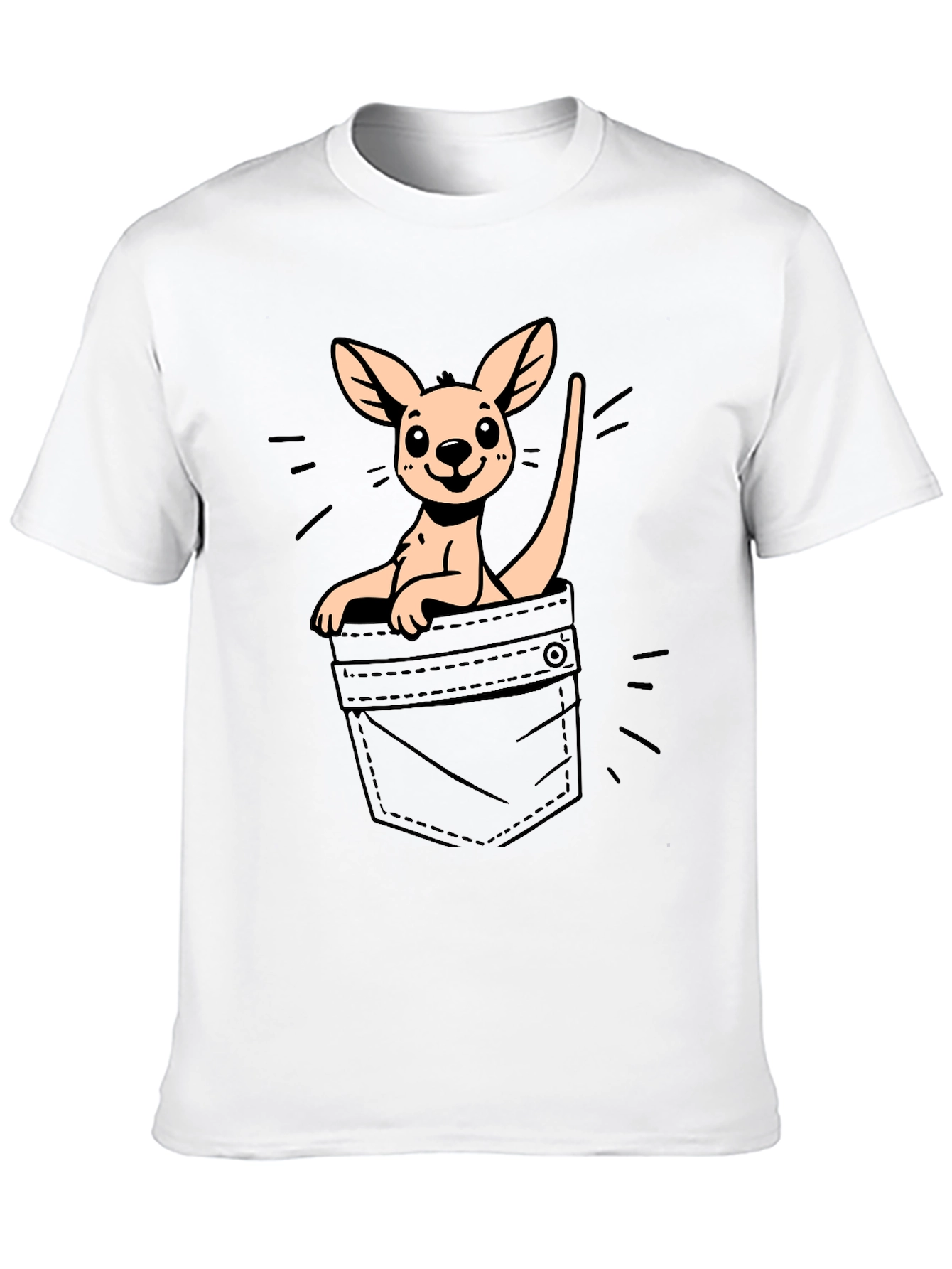 Kangaroo in Pocket Graphic Tee