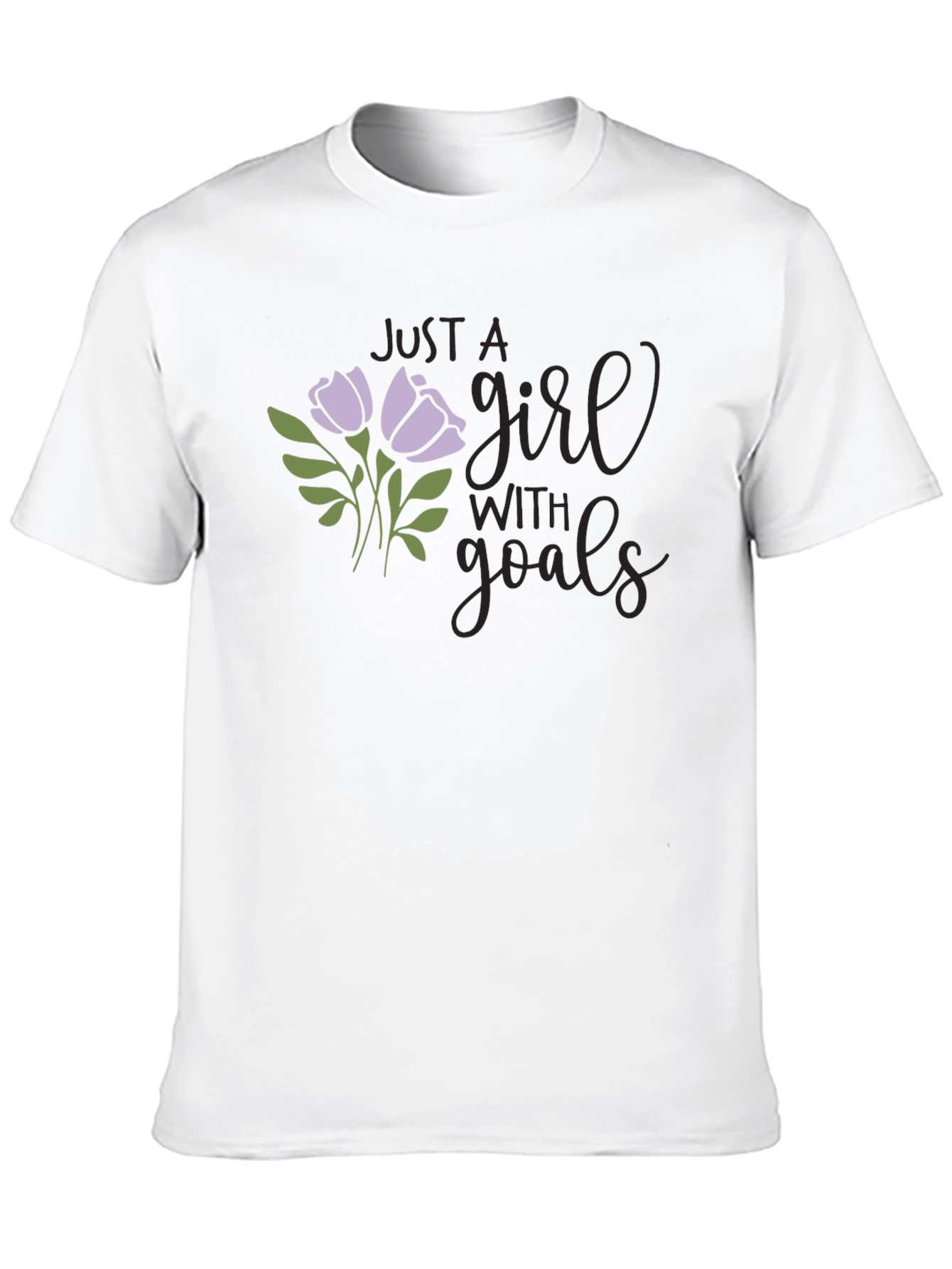Just A Girl With Goals Graphic T-Shirt