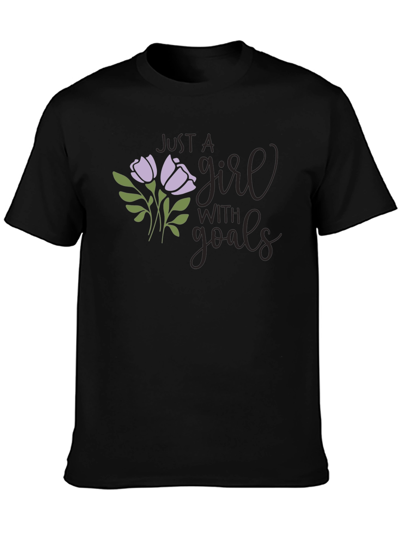 Just A Girl With Goals Graphic T-Shirt