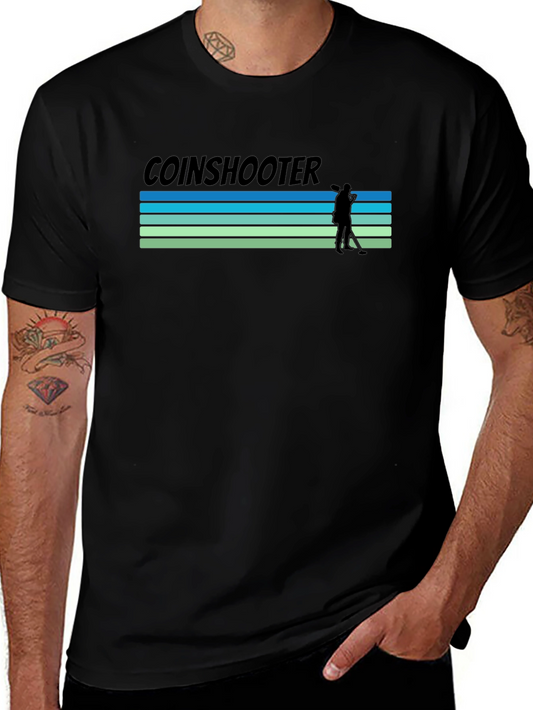 Coinshooter Retro Graphic T-Shirt - Metal Detecting Tee