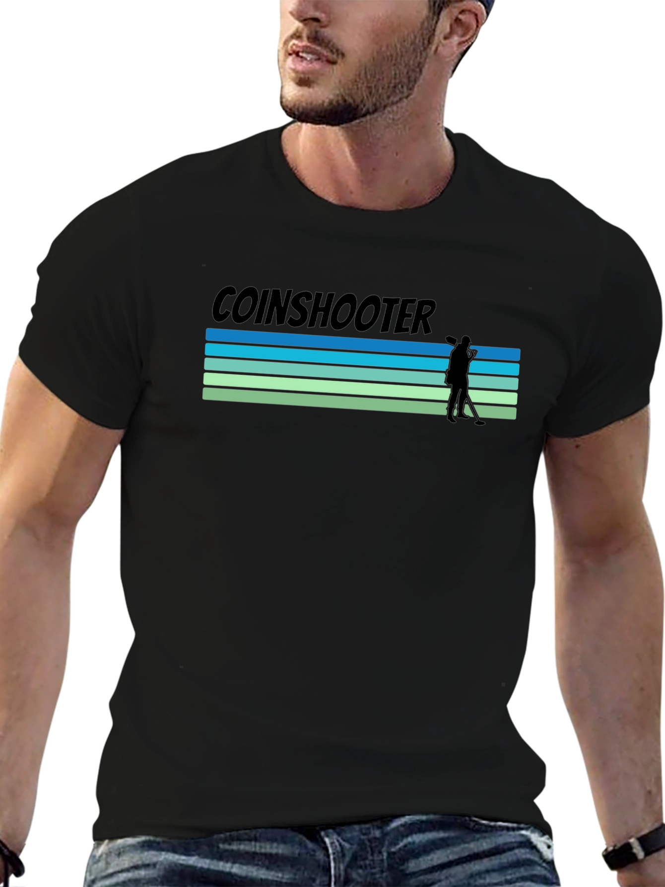 Coinshooter Retro Graphic T-Shirt - Metal Detecting Tee