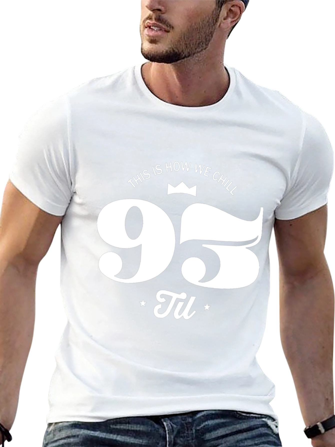 95 Til We Chill Black Graphic Tee