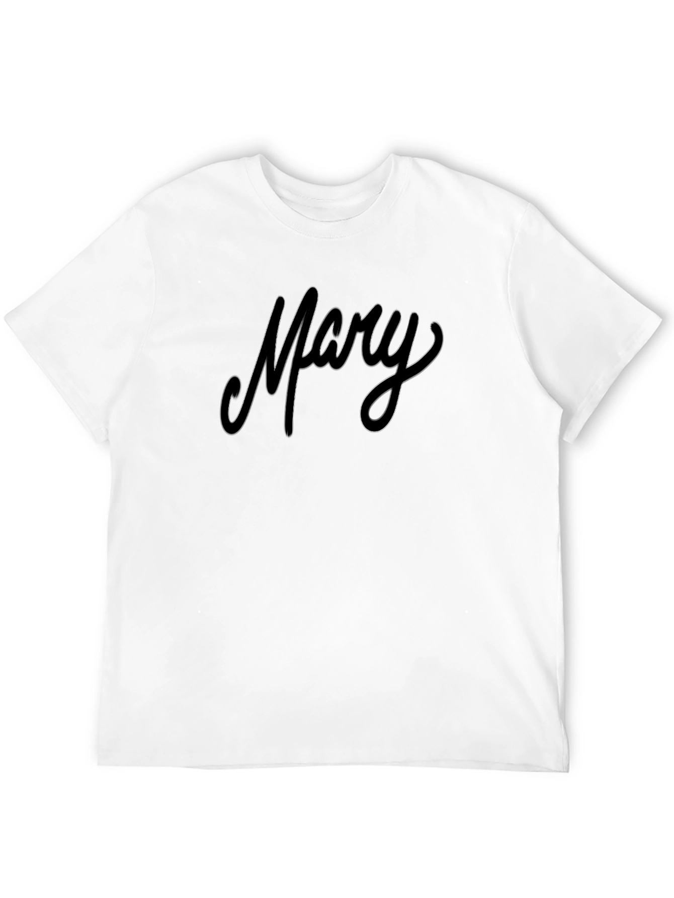 Mary Script Black T-Shirt
