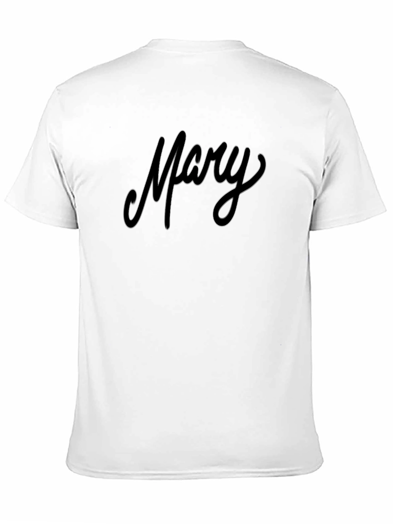 Mary Script Black T-Shirt