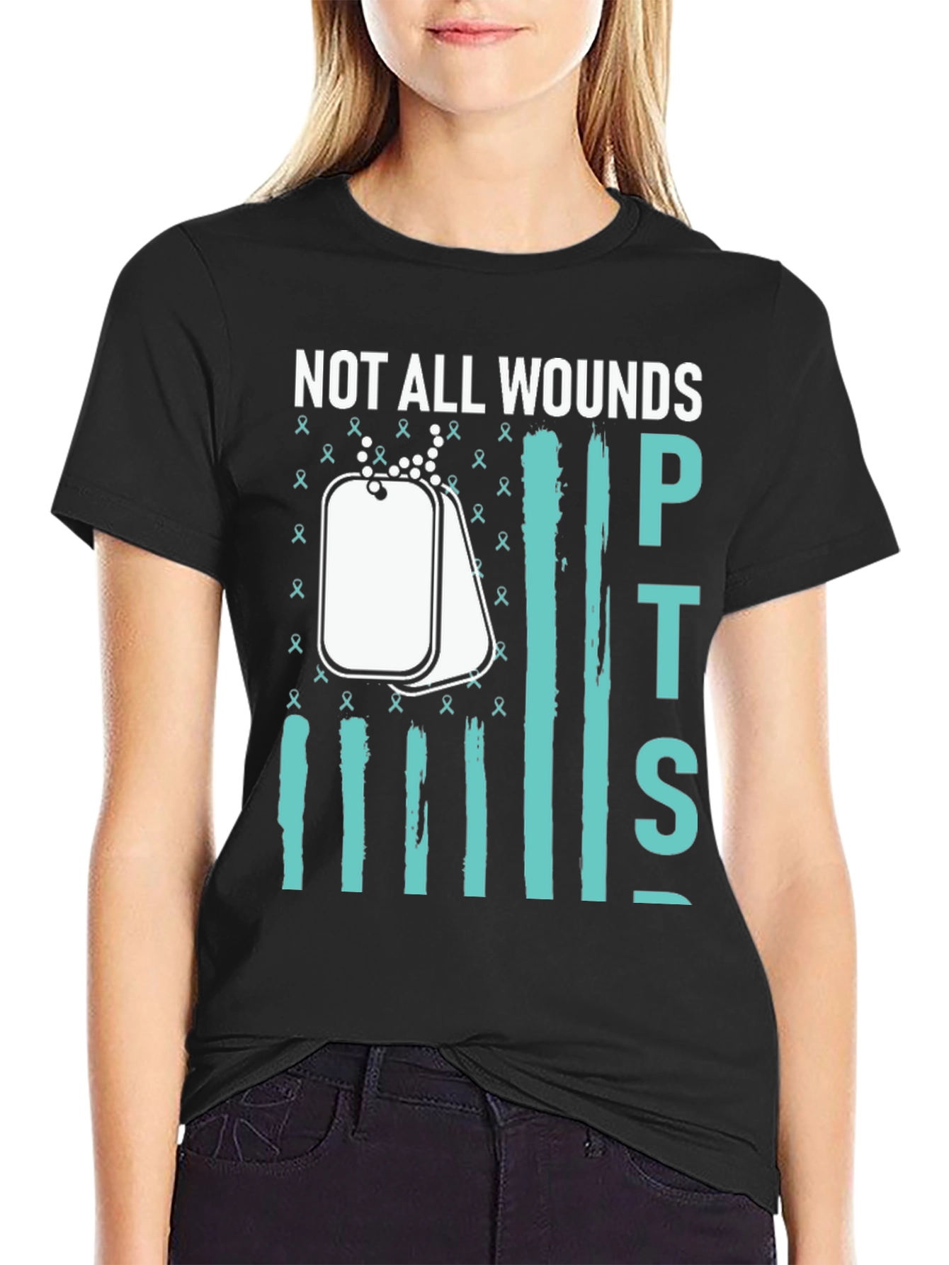 Not All Wounds PTSD Awareness T-Shirt