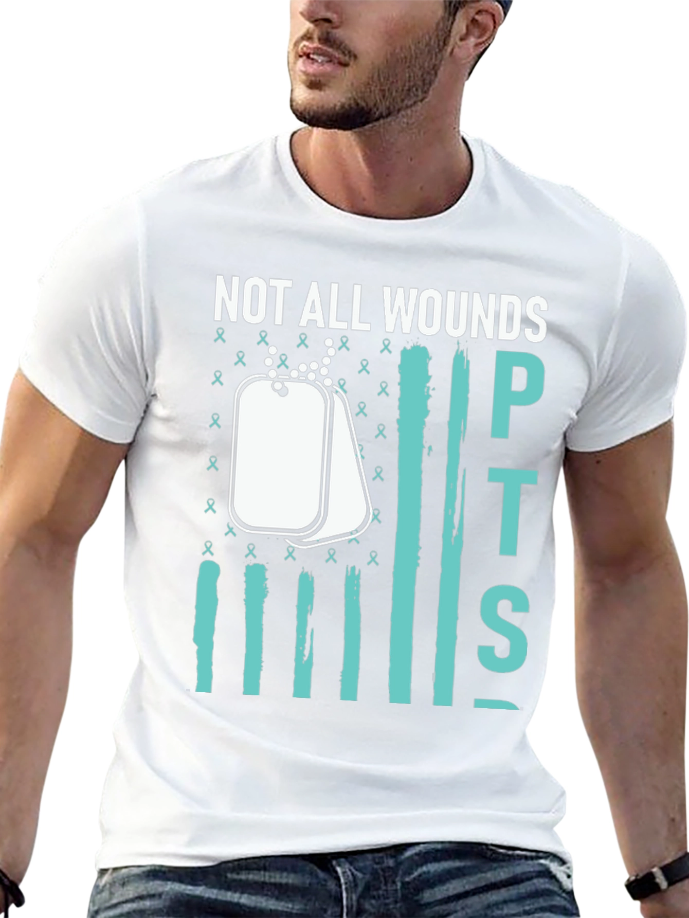 Not All Wounds PTSD Awareness T-Shirt