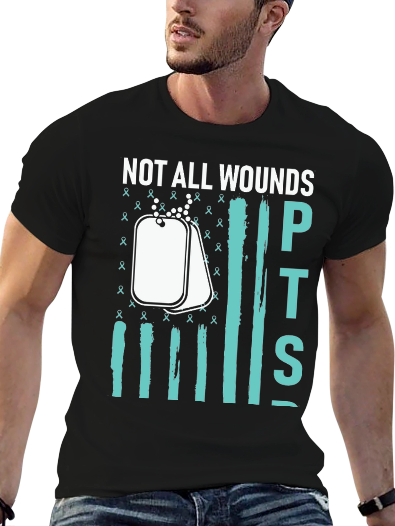 Not All Wounds PTSD Awareness T-Shirt