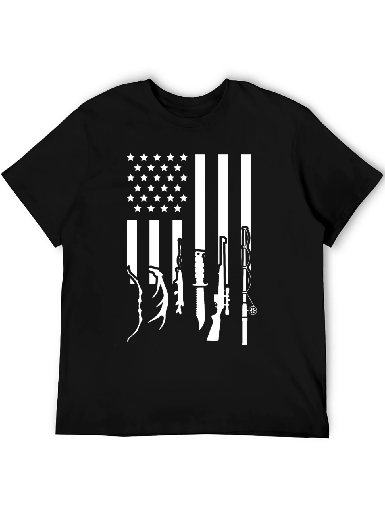 Hunting & Fishing American Flag T-Shirt