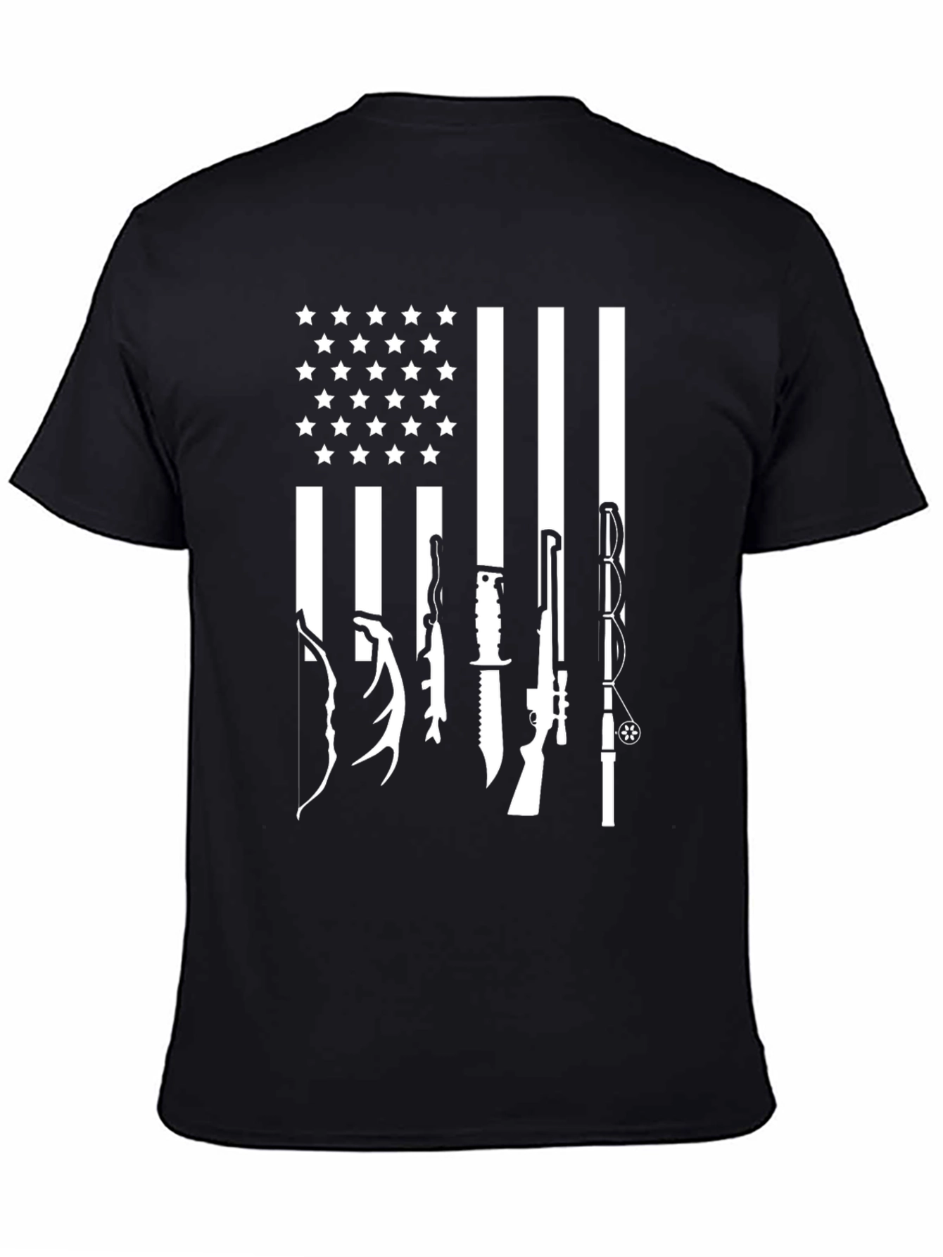 Hunting & Fishing American Flag T-Shirt