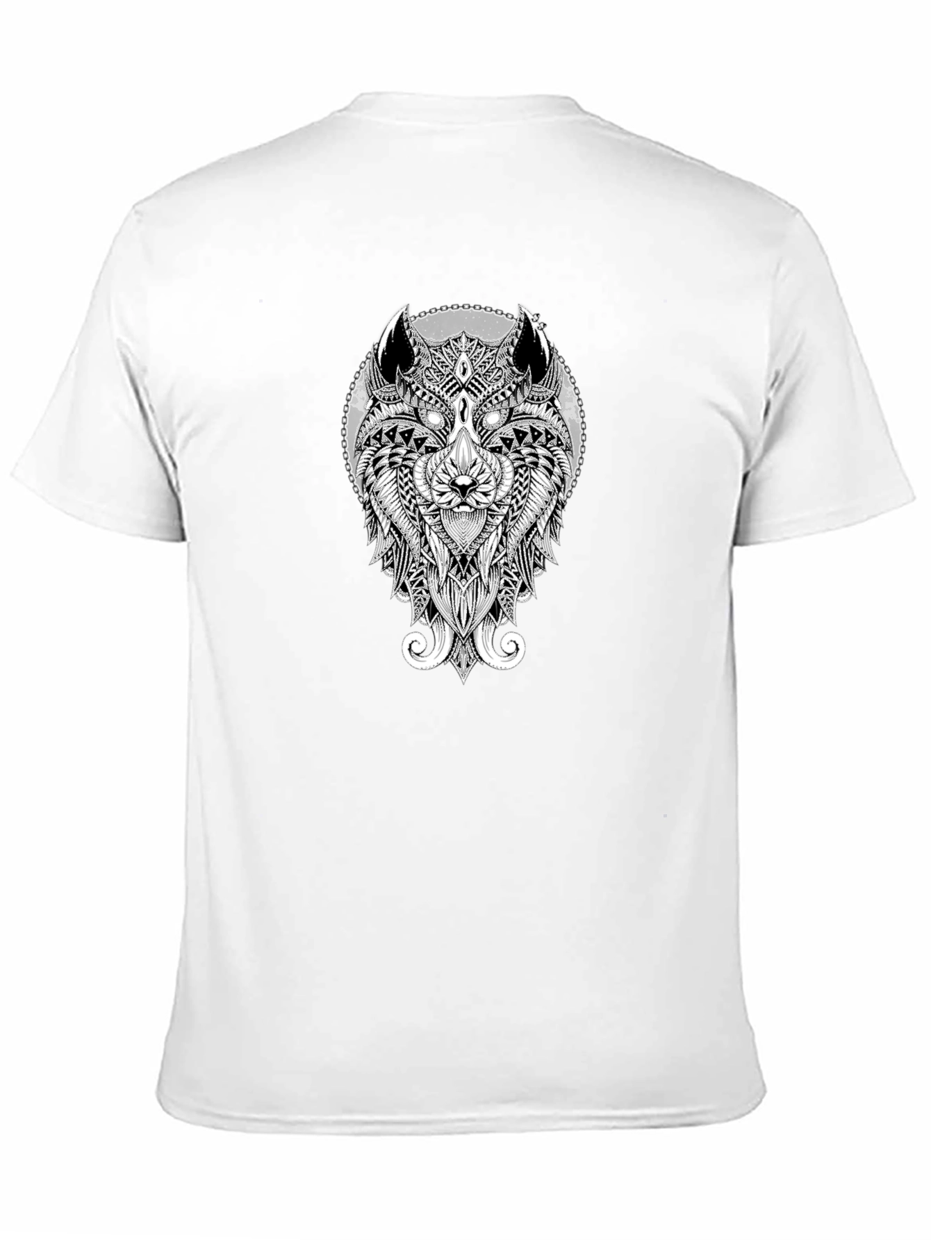 Wolf Design Black T-Shirt