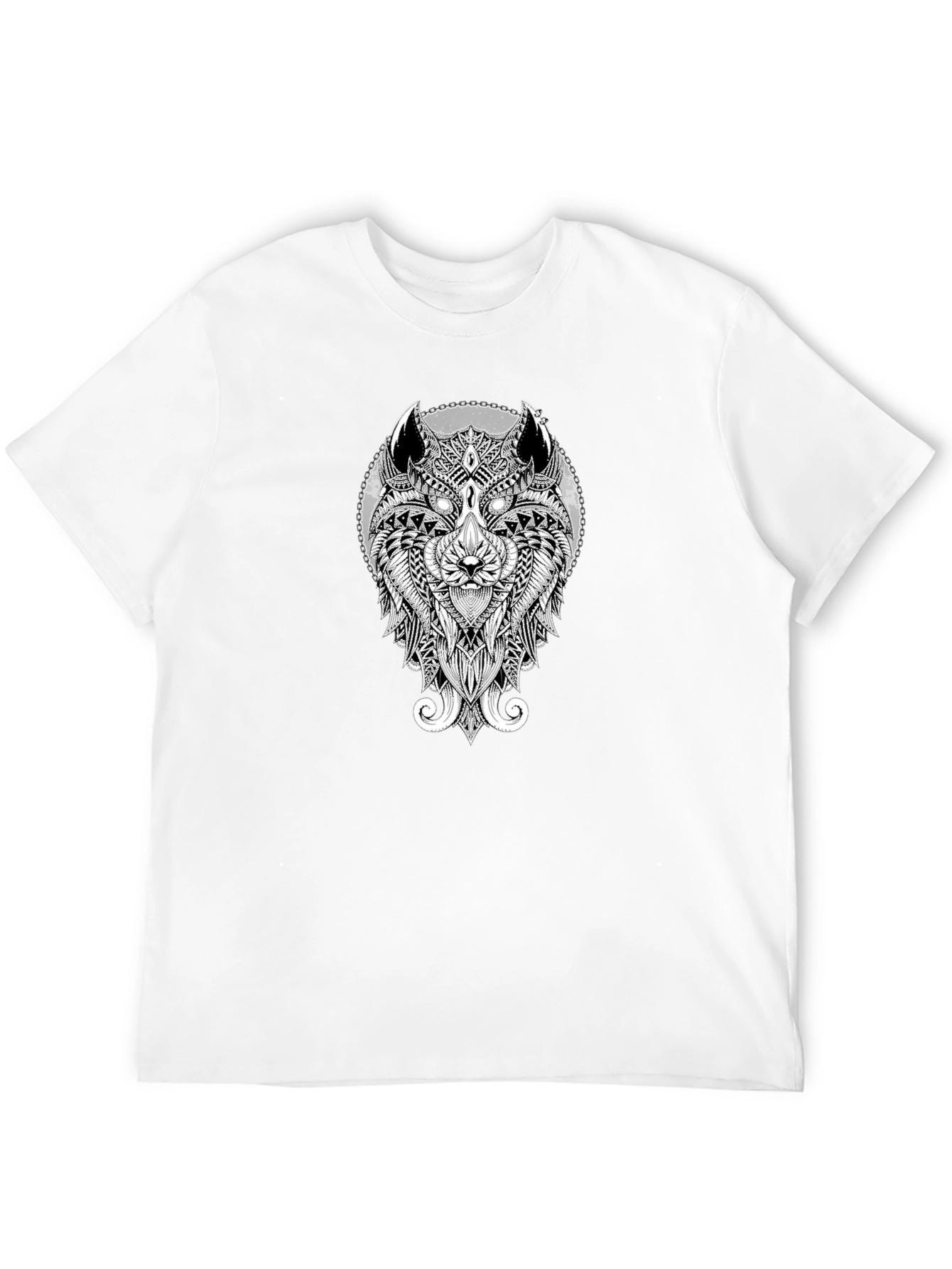 Wolf Design Black T-Shirt