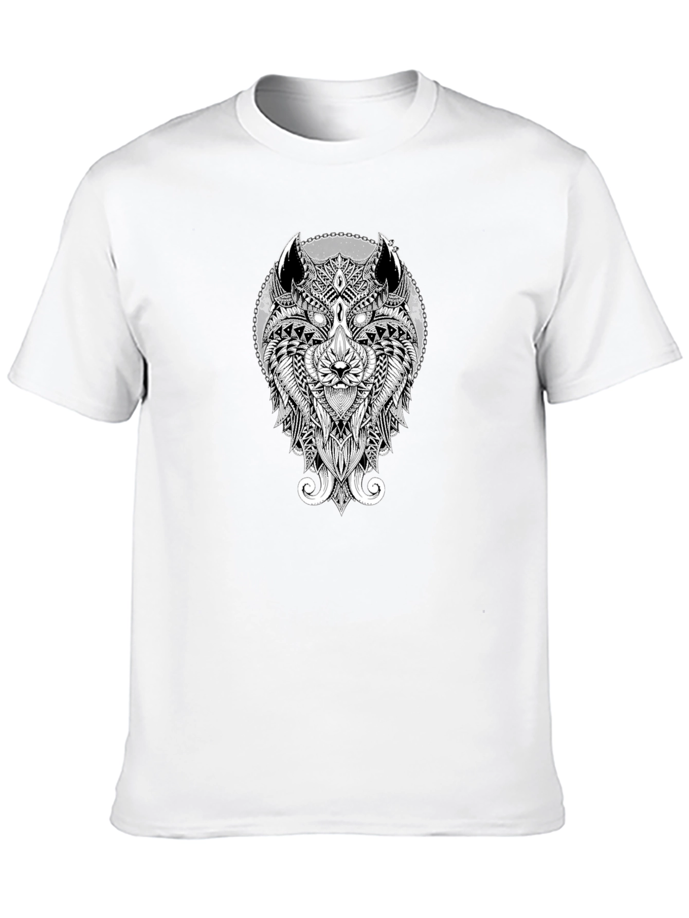 Wolf Design Black T-Shirt