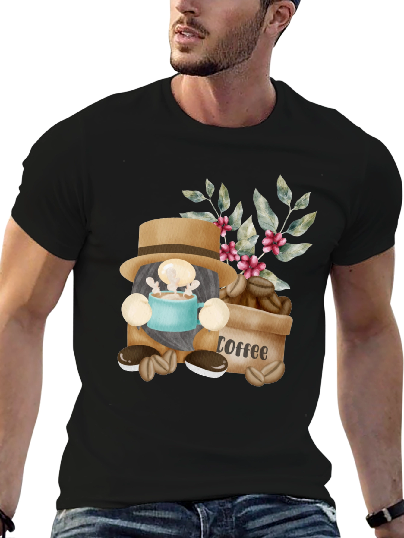 Coffee Gnome T-Shirt - Funny Coffee Lover Tee