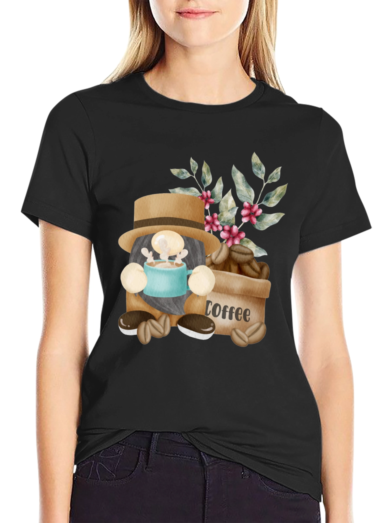Coffee Gnome T-Shirt - Funny Coffee Lover Tee