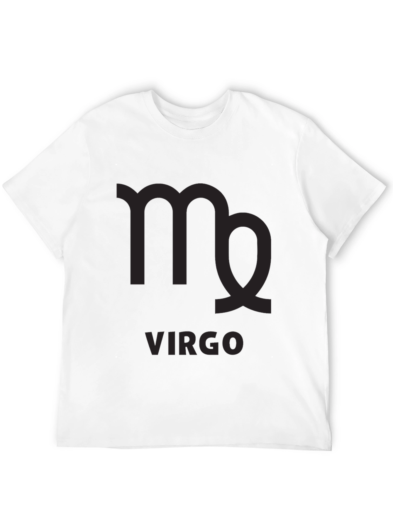 Virgo Zodiac Sign Black T-Shirt