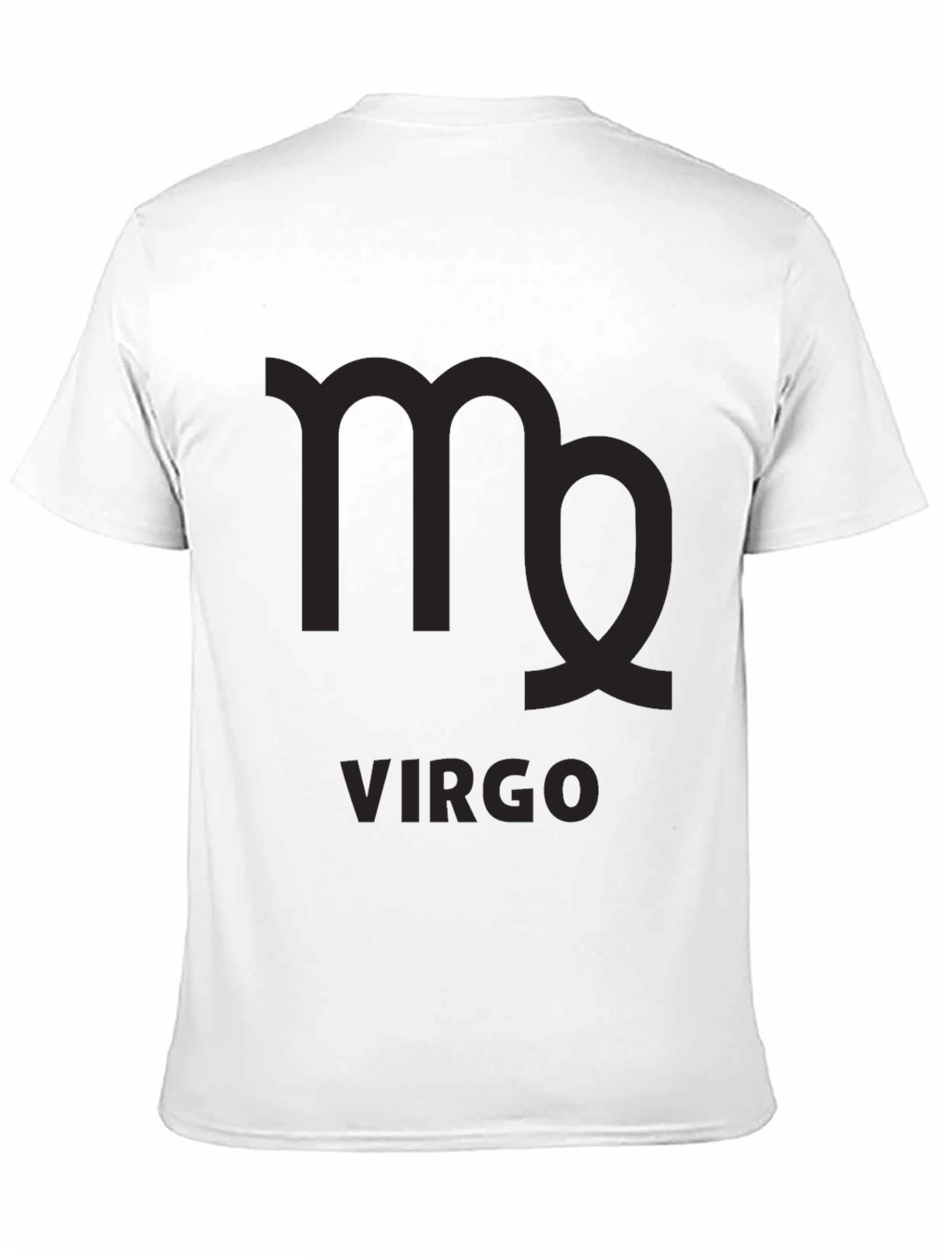 Virgo Zodiac Sign Black T-Shirt