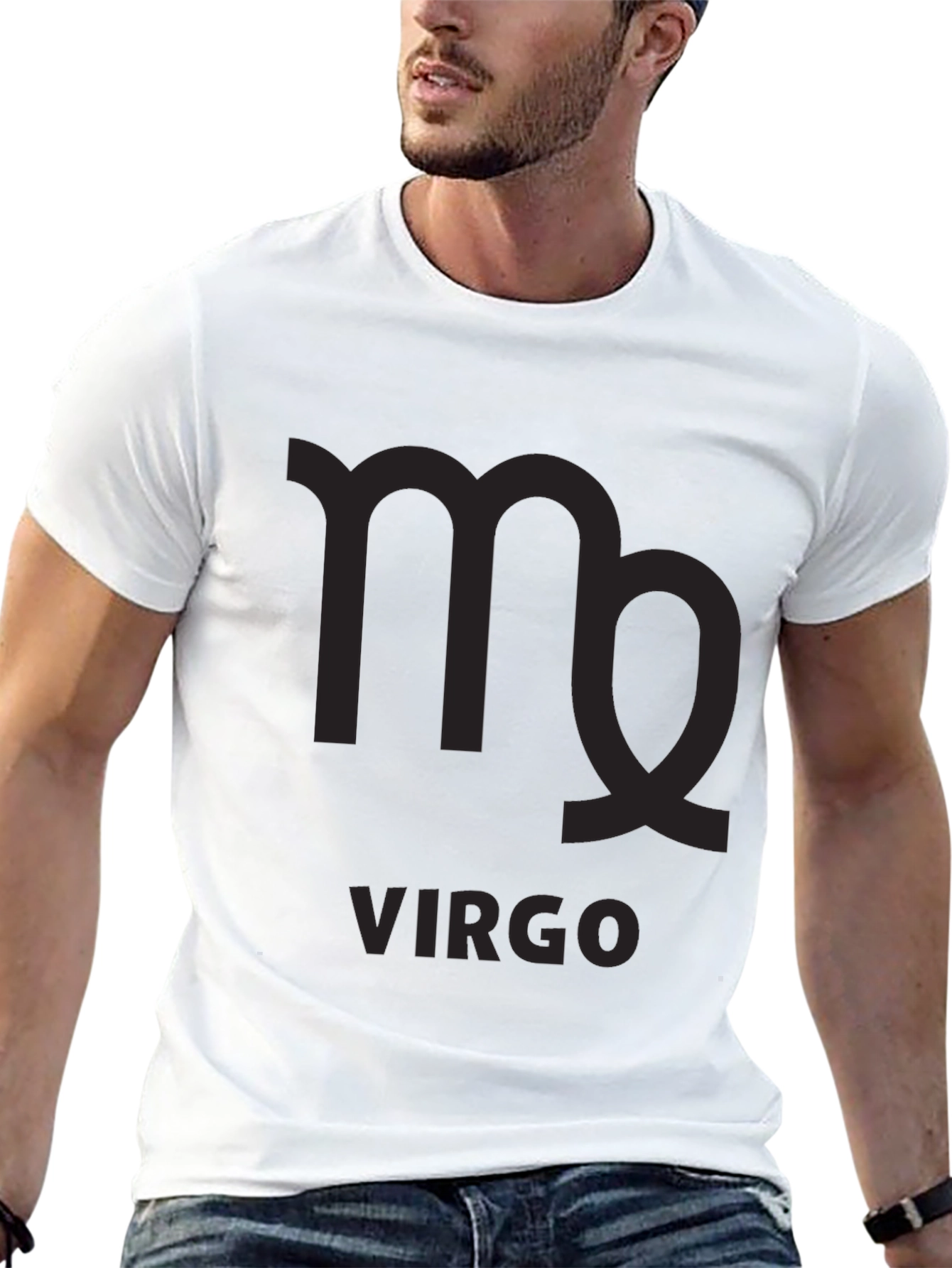 Virgo Zodiac Sign Black T-Shirt