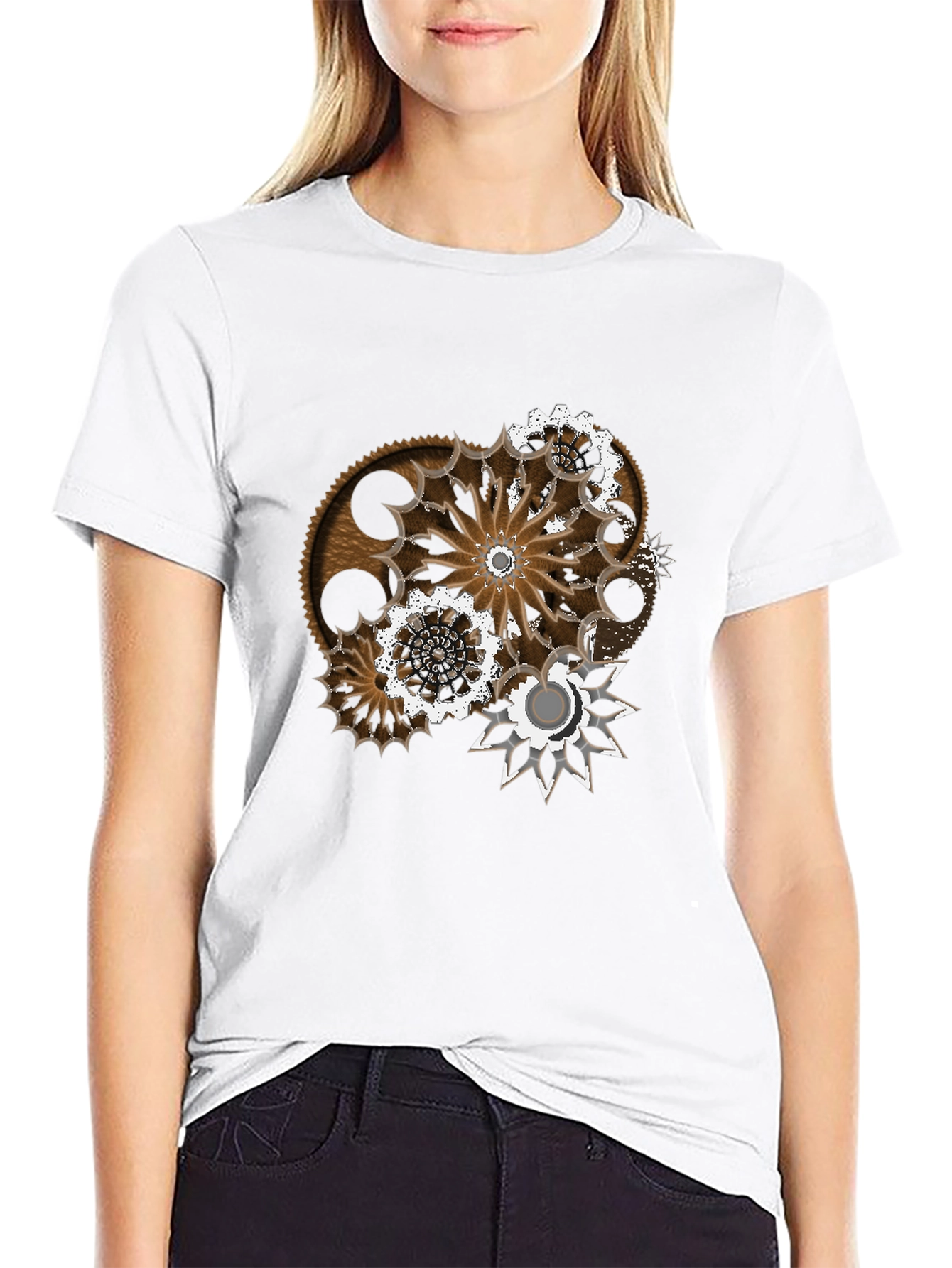 Steampunk Gear Graphic T-Shirt - Unique Design