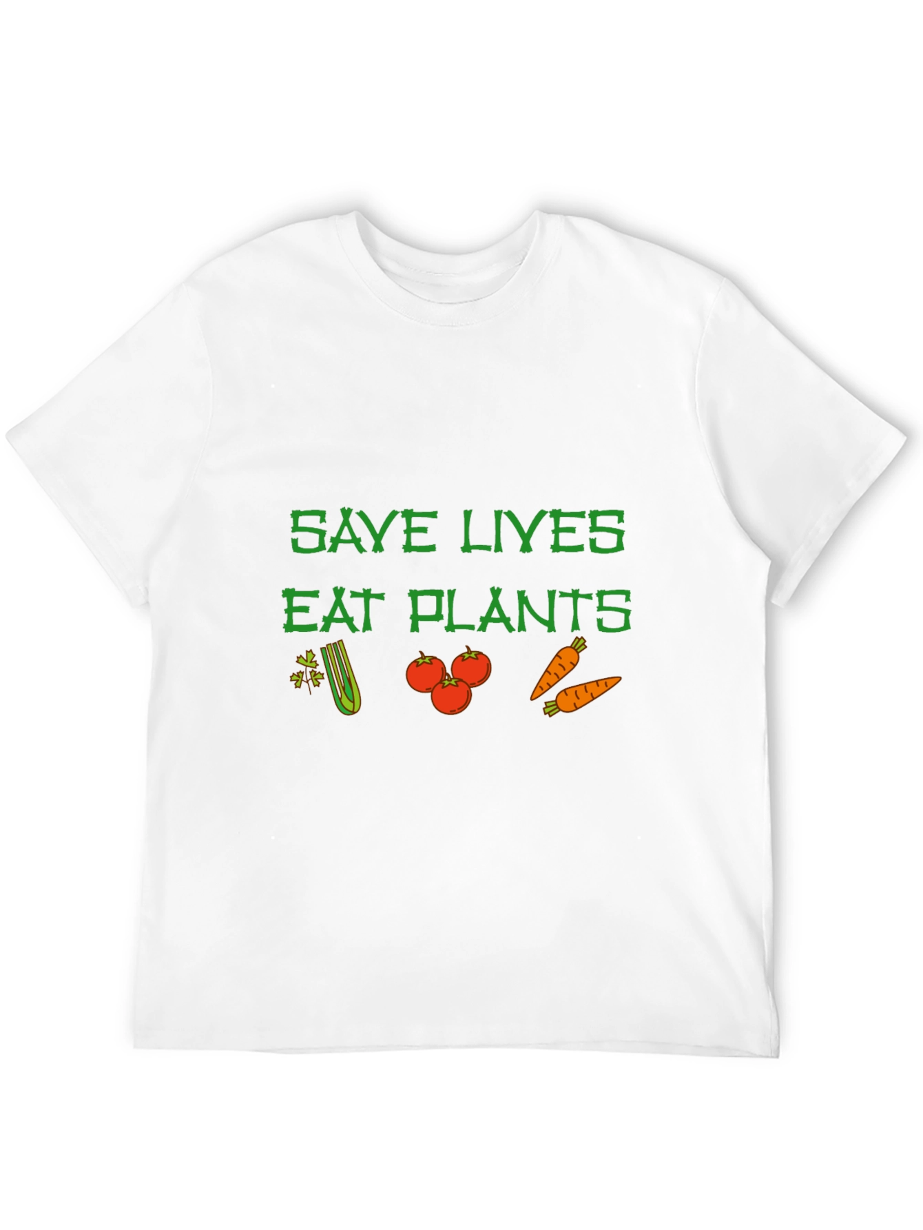Save Lives Eat Plants Graphic Tee Vegan T-Shirt