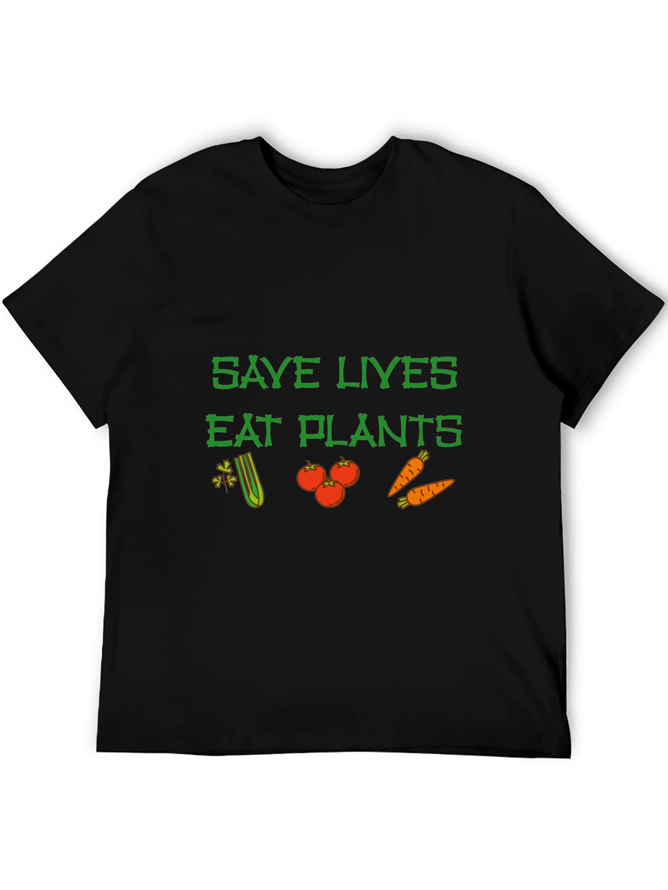 Save Lives Eat Plants Graphic Tee Vegan T-Shirt