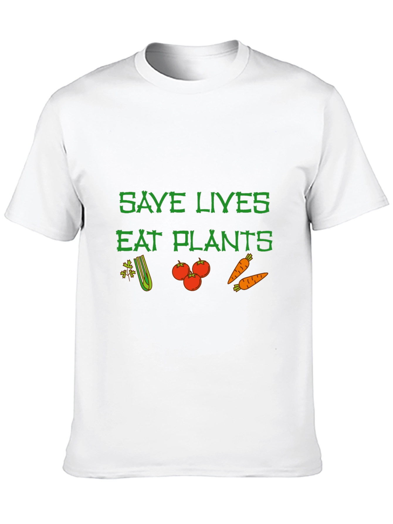 Save Lives Eat Plants Graphic Tee Vegan T-Shirt