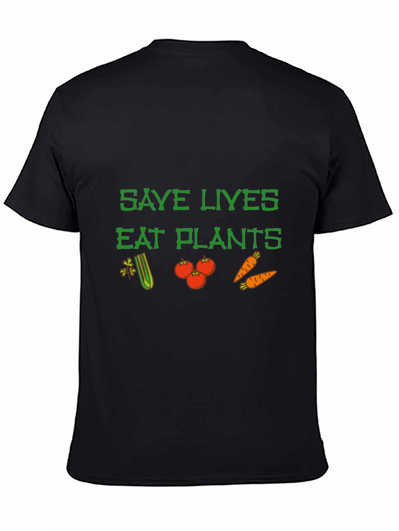 Save Lives Eat Plants Graphic Tee Vegan T-Shirt