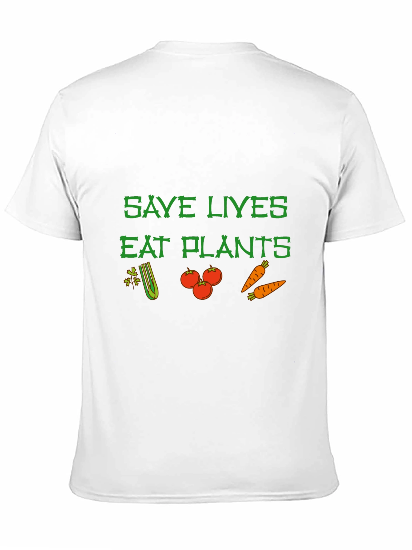 Save Lives Eat Plants Graphic Tee Vegan T-Shirt