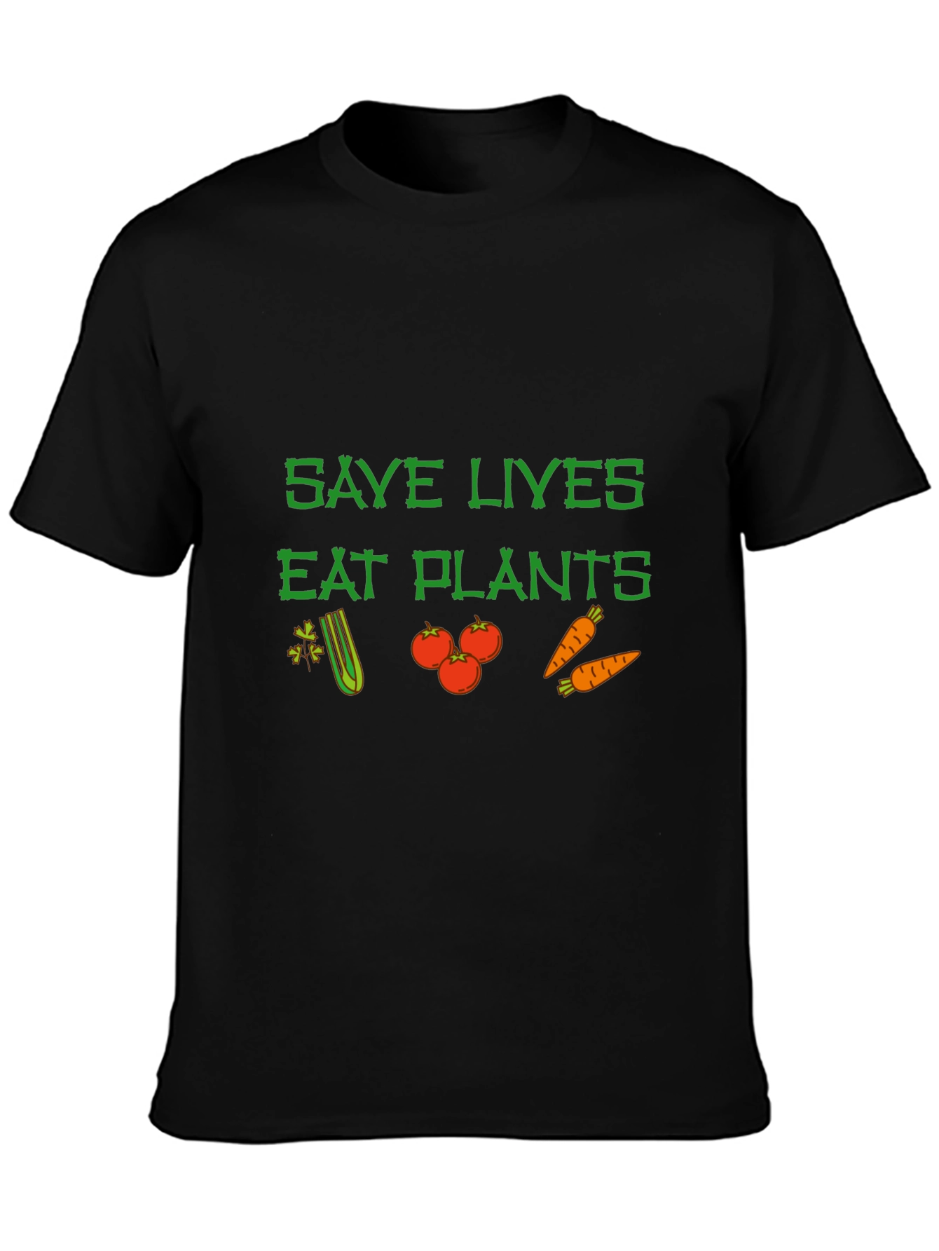 Save Lives Eat Plants Graphic Tee Vegan T-Shirt