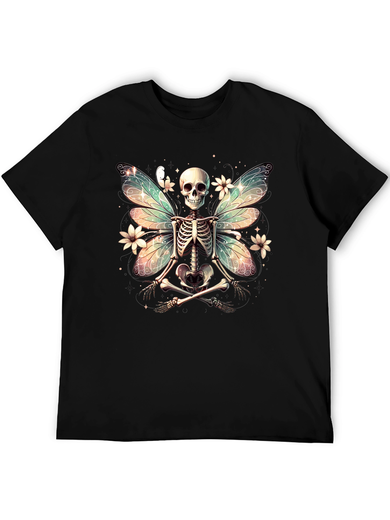 Skeleton Fairy T-Shirt - Unique Gothic Design