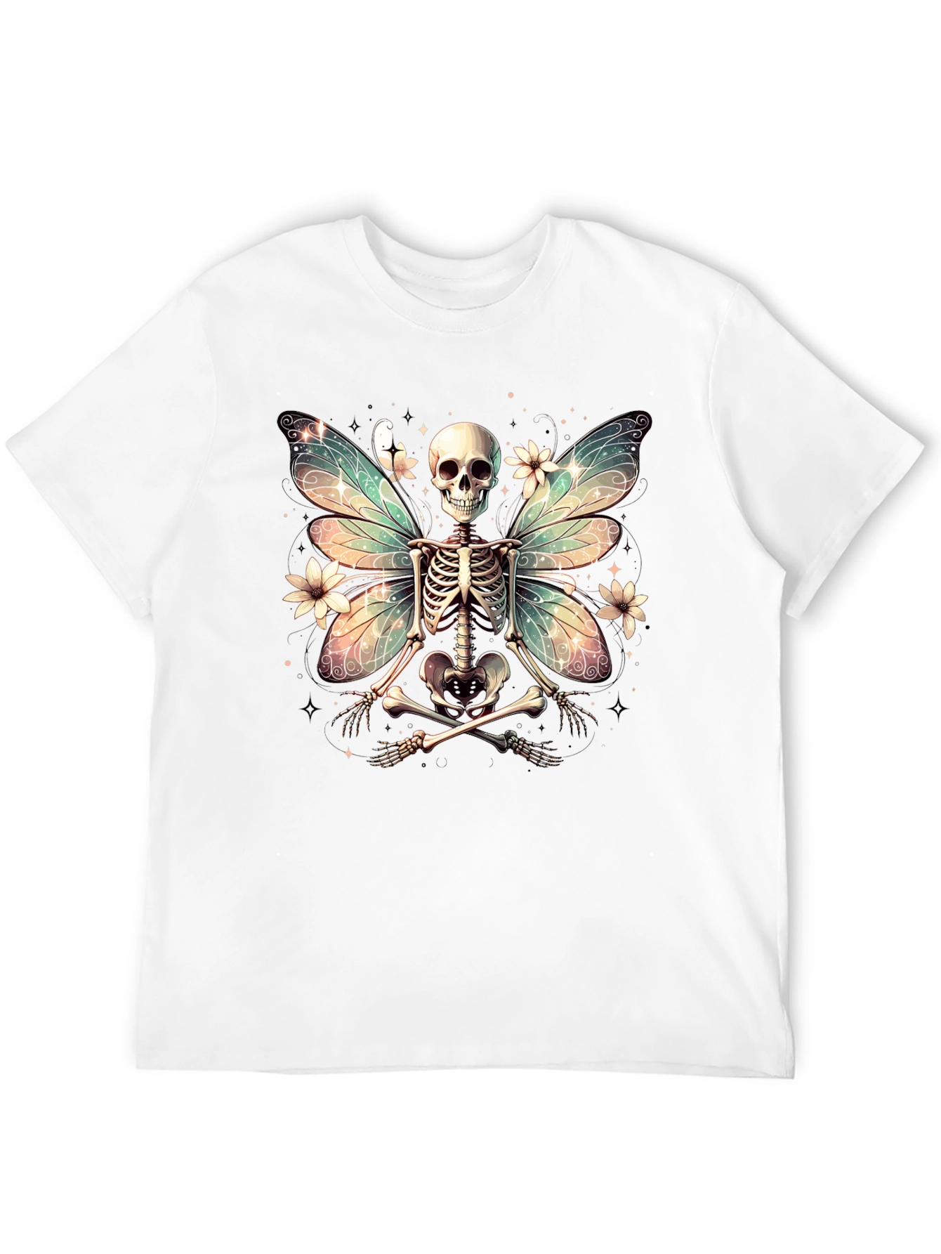 Skeleton Fairy T-Shirt - Unique Gothic Design