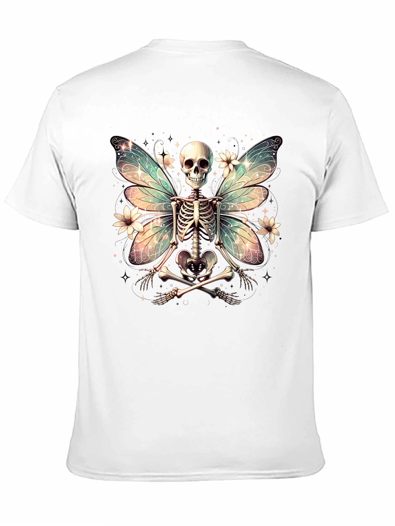 Skeleton Fairy T-Shirt - Unique Gothic Design