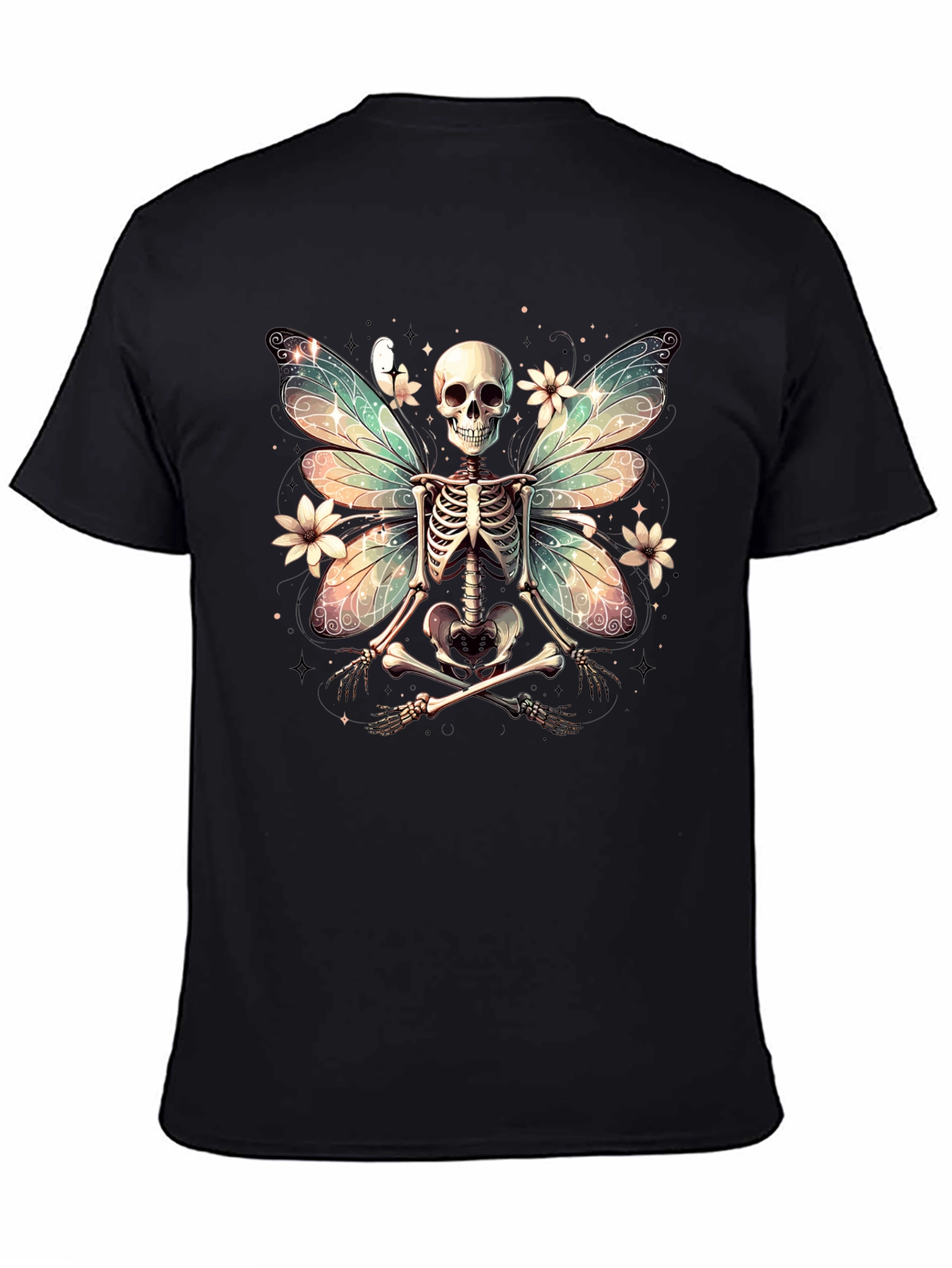 Skeleton Fairy T-Shirt - Unique Gothic Design