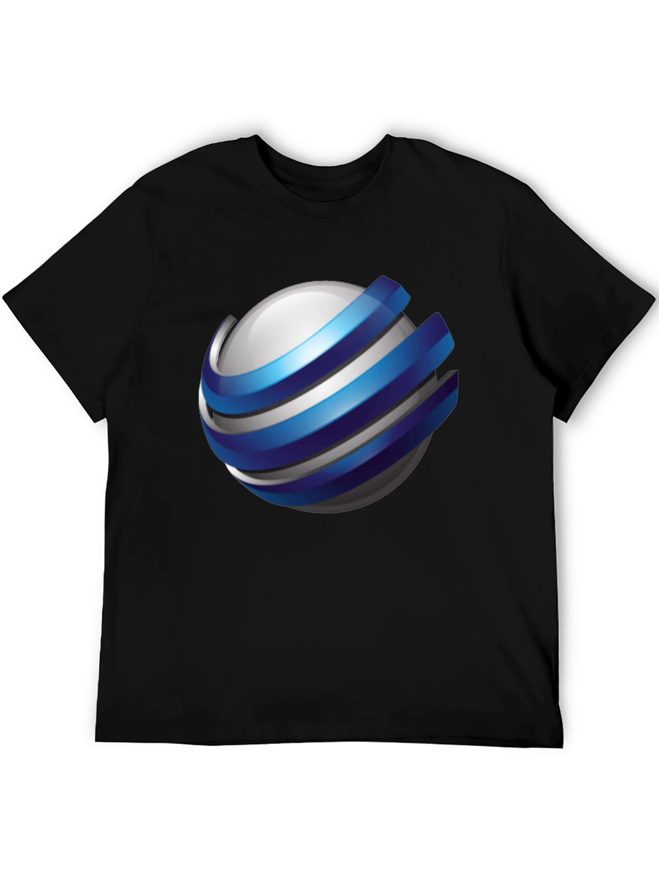 Sphere Logo Black T-Shirt - Modern Graphic Tee