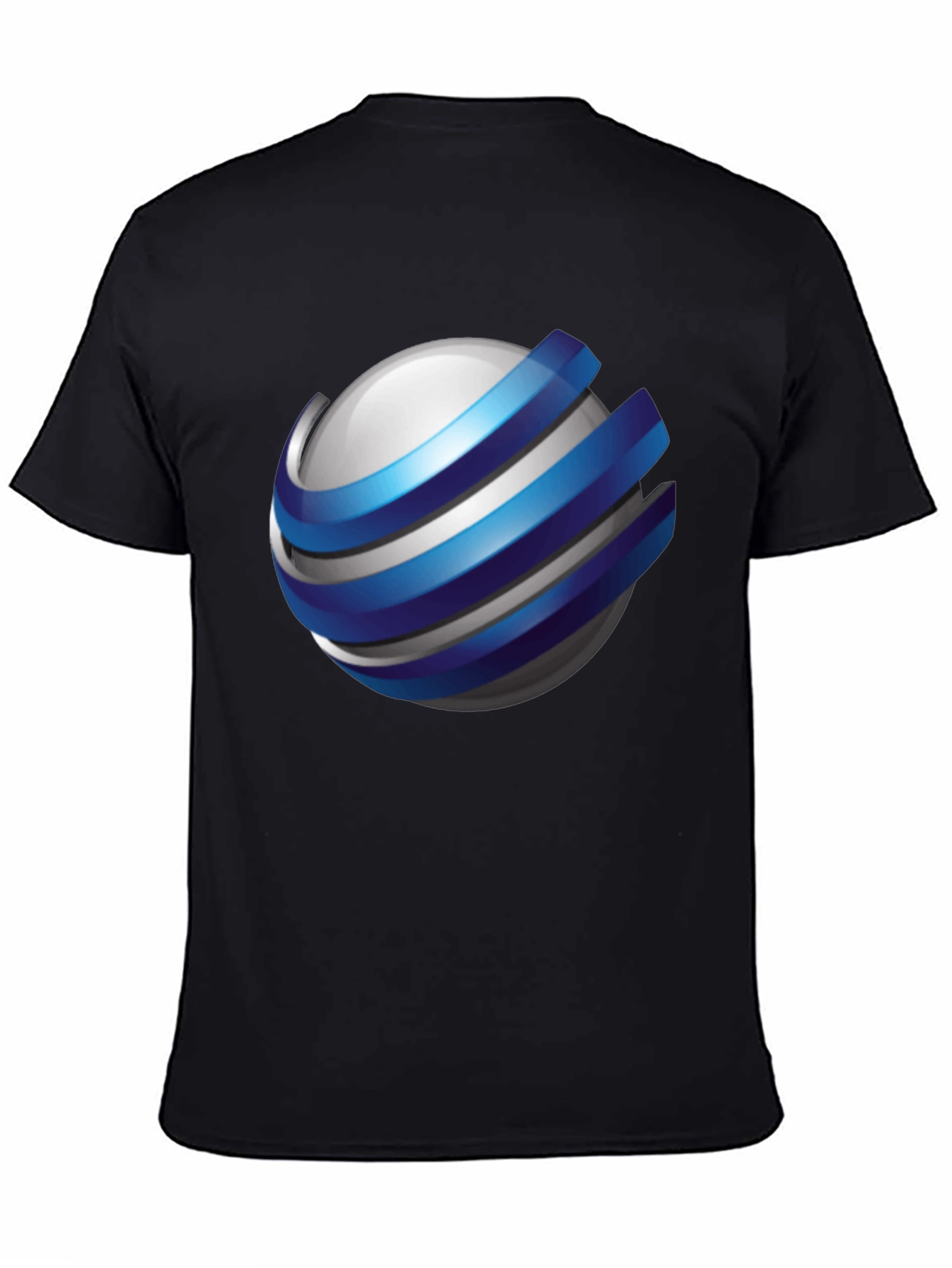Sphere Logo Black T-Shirt - Modern Graphic Tee