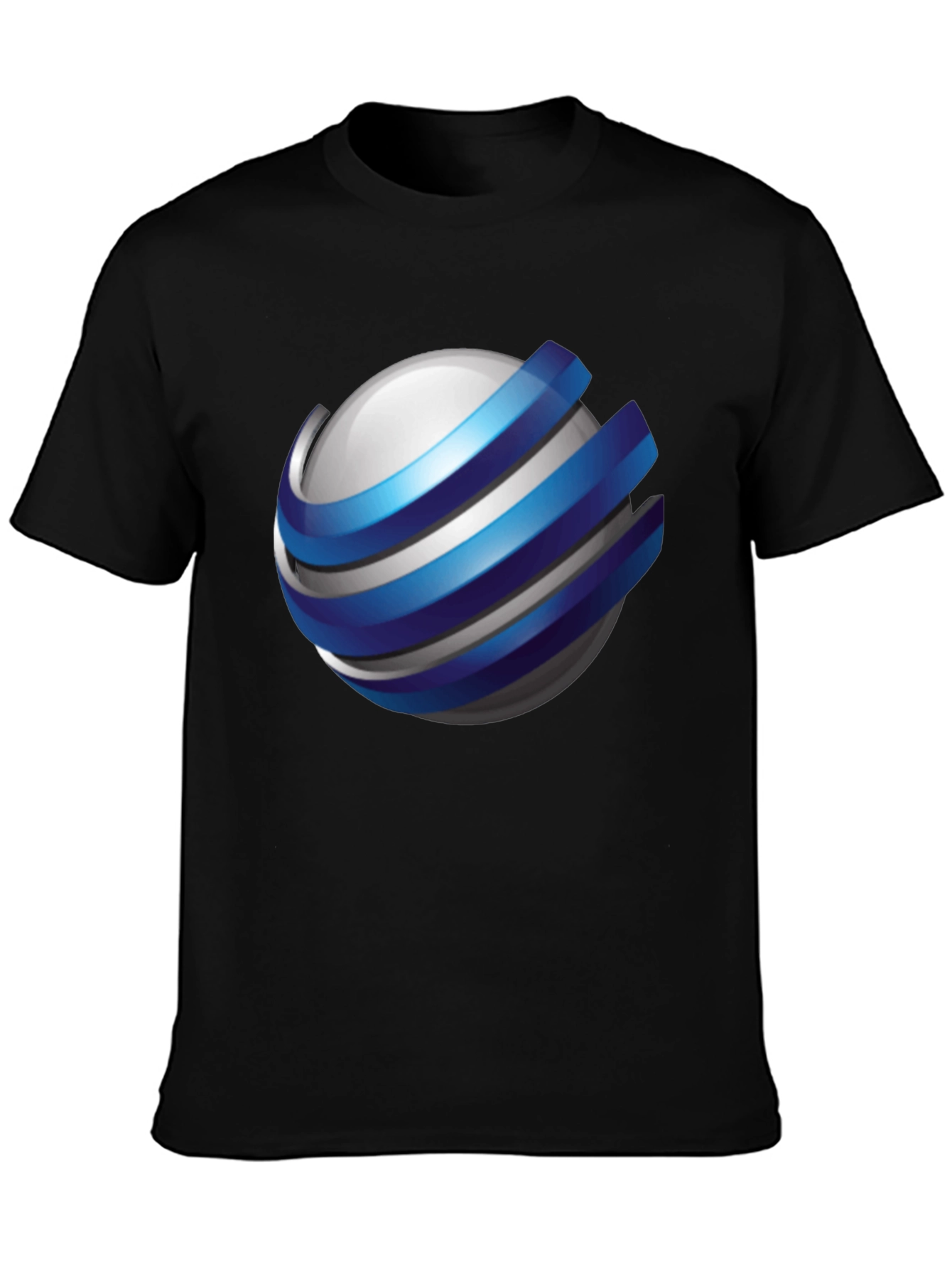 Sphere Logo Black T-Shirt - Modern Graphic Tee