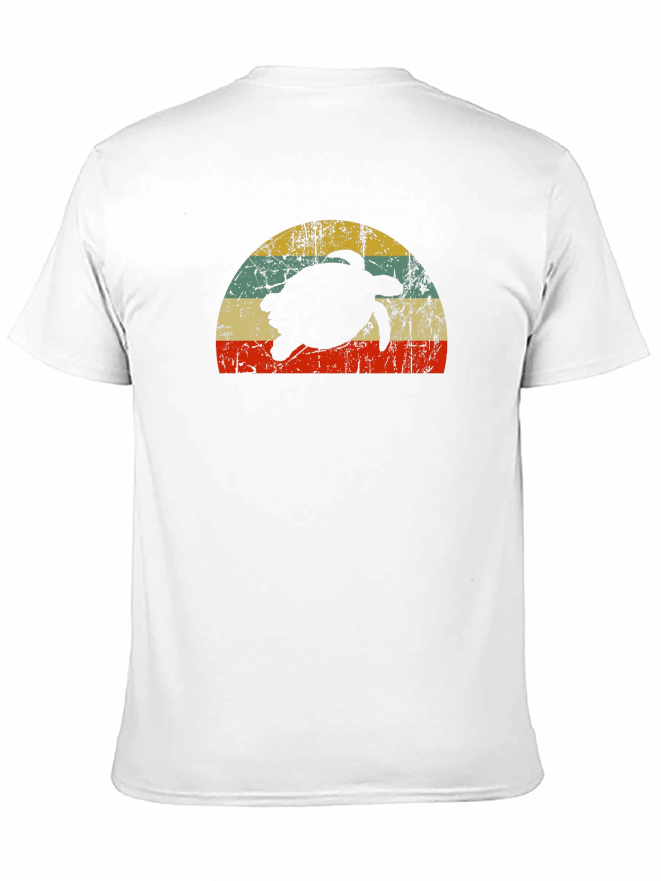 Retro Turtle Sunset T-Shirt - Black